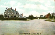 Cleveland Ohio Euclid Heights Street Home View 1908 Postcard Station A