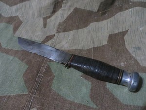 Vtg Ka Bar Fixed Blade Pre War Fighting Hunting Knife Early Veteran Bringback Ebay