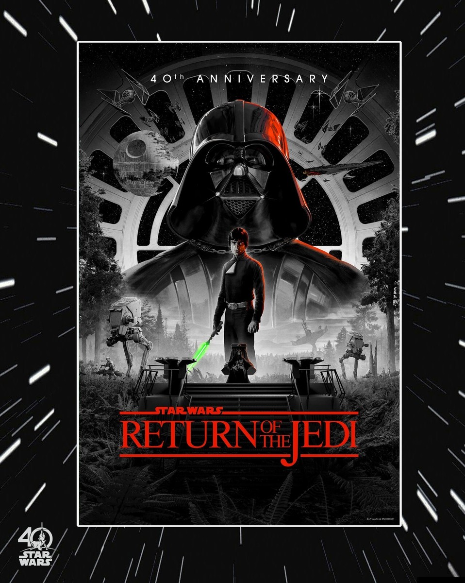 STAR WARS RETURN OF THE JEDI ポスター Star Wars Return Of The Jedi 40th Anniversary Variant A