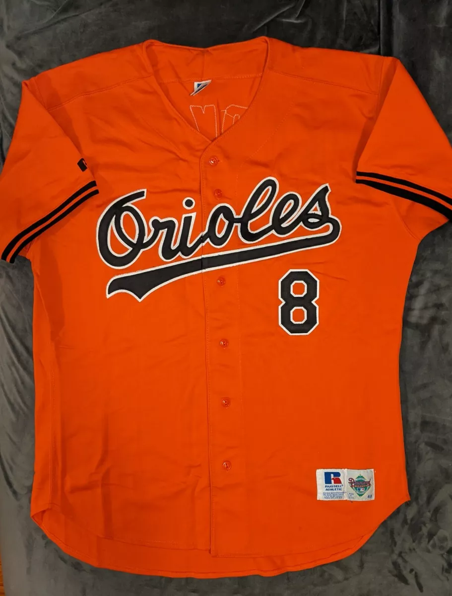 CAL RIPKEN JR Russell Athletic AUTHENTIC BALTIMORE ORIOLES Alt Orange Jersey  48