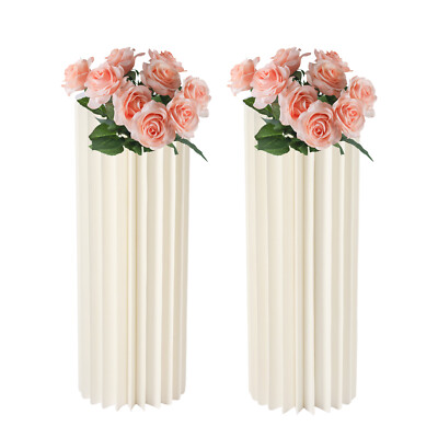 Party Floral Stand Wedding Centerpieces Cardboard Vase For Party Decor 2 Pcs