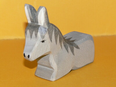 Ostheimer - Krippenfigur Esel II - Nr. 42117 - H=8 cm - Neu -