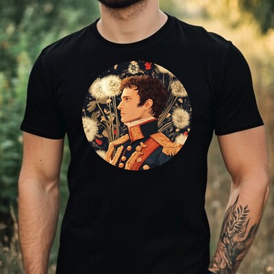 Mens Napoleon Dandelion Print Cotton T-Shirt Size XS to 5XL
