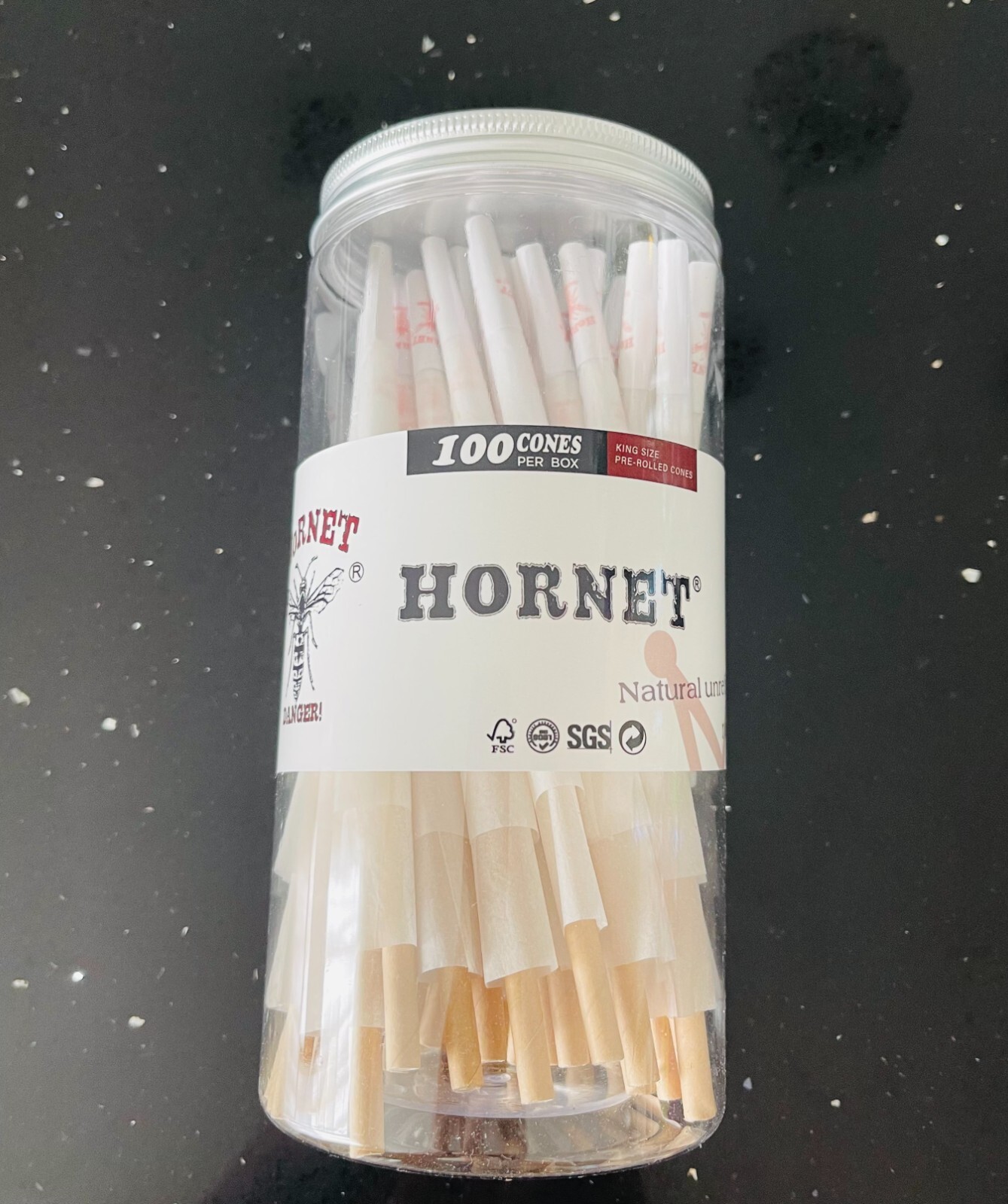 Slow Burn King Size 100 ConesPre Rolled White Cones with Filter