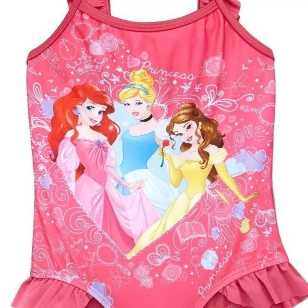 Disney Princess 18 24m In Baby Girls Pink Swimsuit BNWT Swimming Costume RRP 17