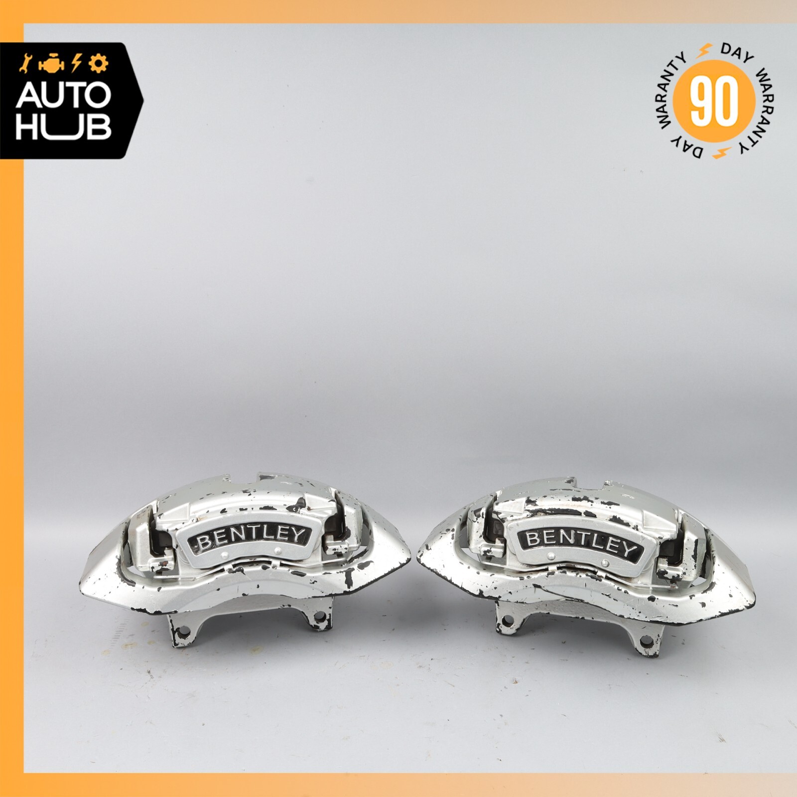 03-13 Bentley Continental GT GTC Front Brake Calipers Left and Right Set OEM