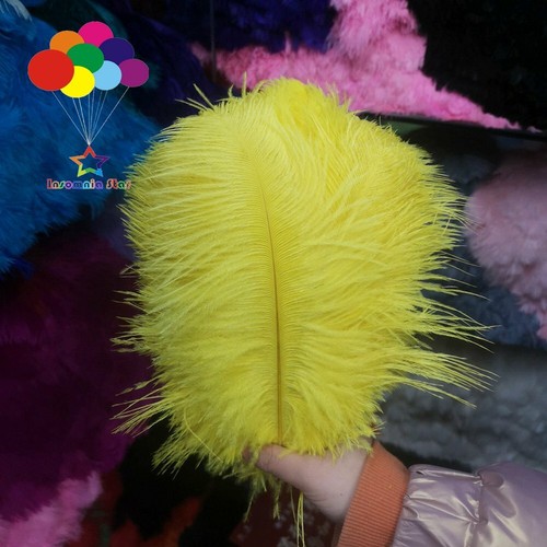 10Pcs 40-45cm/16-18inch high quality Ostrich Feathers for Crafts Decor DIY party - Imagen 15 de 36