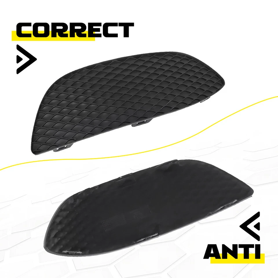 Front Right Bumper Fog Light Lamp Cover Grille For 2015-2018 Mercedes Benz C300 - Image 3 of 4