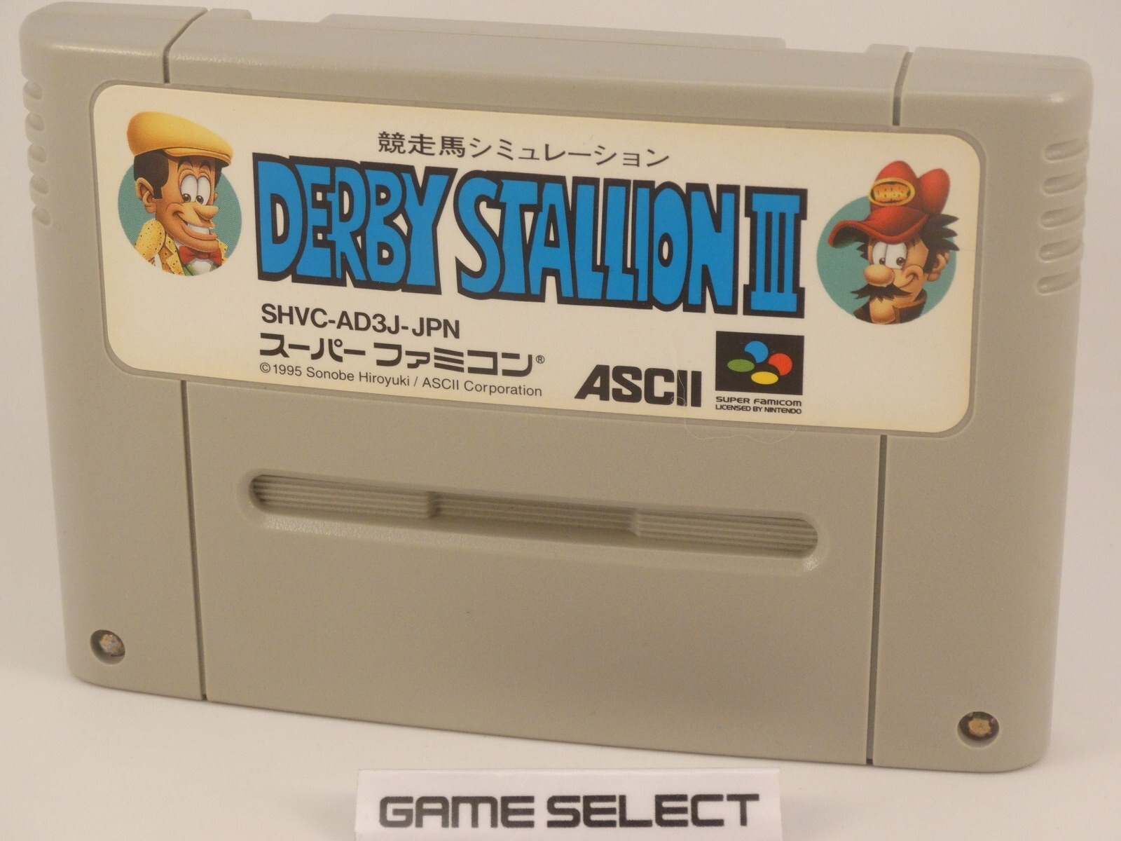 Derby Stallion III 3 Nintendo Super Famicom SNES NTSC JP JAPONAIS ORIGINAL