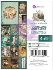 Prima - Nature Academia 3x4 Journaling Notecards 45/pk Planner Mixed Media