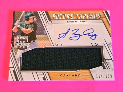 2019 Sean Murphy /199 ROOKIE RC Panini EEE #FTS-SM PATCH AUTO FUTURE THREADS