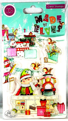 Craft Consortium Clear Stamps Santa Workshop Made By Elves Christmas North Pole
