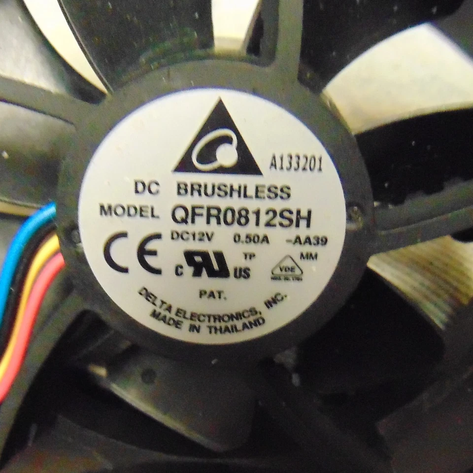 12 PIECES *DOZEN New Delta QFR0812SH 12V 0.50A cooling fan 4pin MADE IN THAILAND - Image 2 of 4