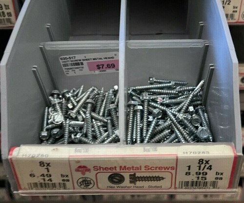Hillman Hardware Larger Cab 6 Drawer Steel Organizer w/Sheet Metal Screws #5949 - Picture 4 of 7