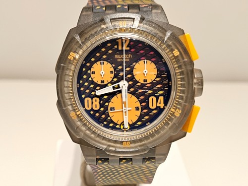 RETRO NOS SPORT 44mm MEN'S CHRONOGRAPH QUARTZ WATCH"SWATCH" FIVB WORLD TOUR 2010 - Picture 4 of 17