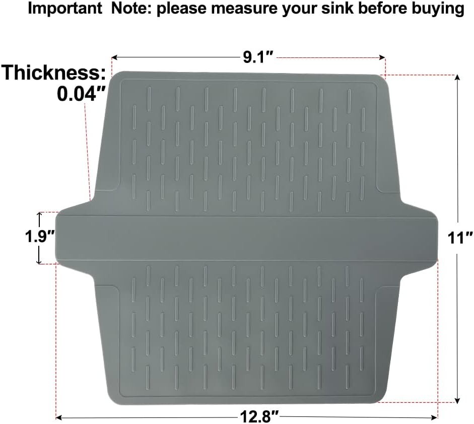 Sink Saddle Cukwily Silicone Sink Divider Mat Kitchen Sink Protector