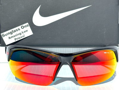 Nike SKYLON ACE Black MAX Optics Red Mirror Lens Sunglass DV2163