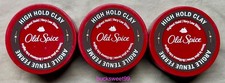 Old Spice HIGH HOLD Hair Styling Clay Very Low Shine - 2.22 oz each - 3-PACK