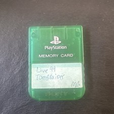 Sony PlayStation OEM Official 1 PS1 PSX Memory Card SCPH-1020 Translucent Green