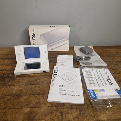 Nintendo DS Lite Polar White Handheld System Console w/ Wi-Fi Capability USG-001