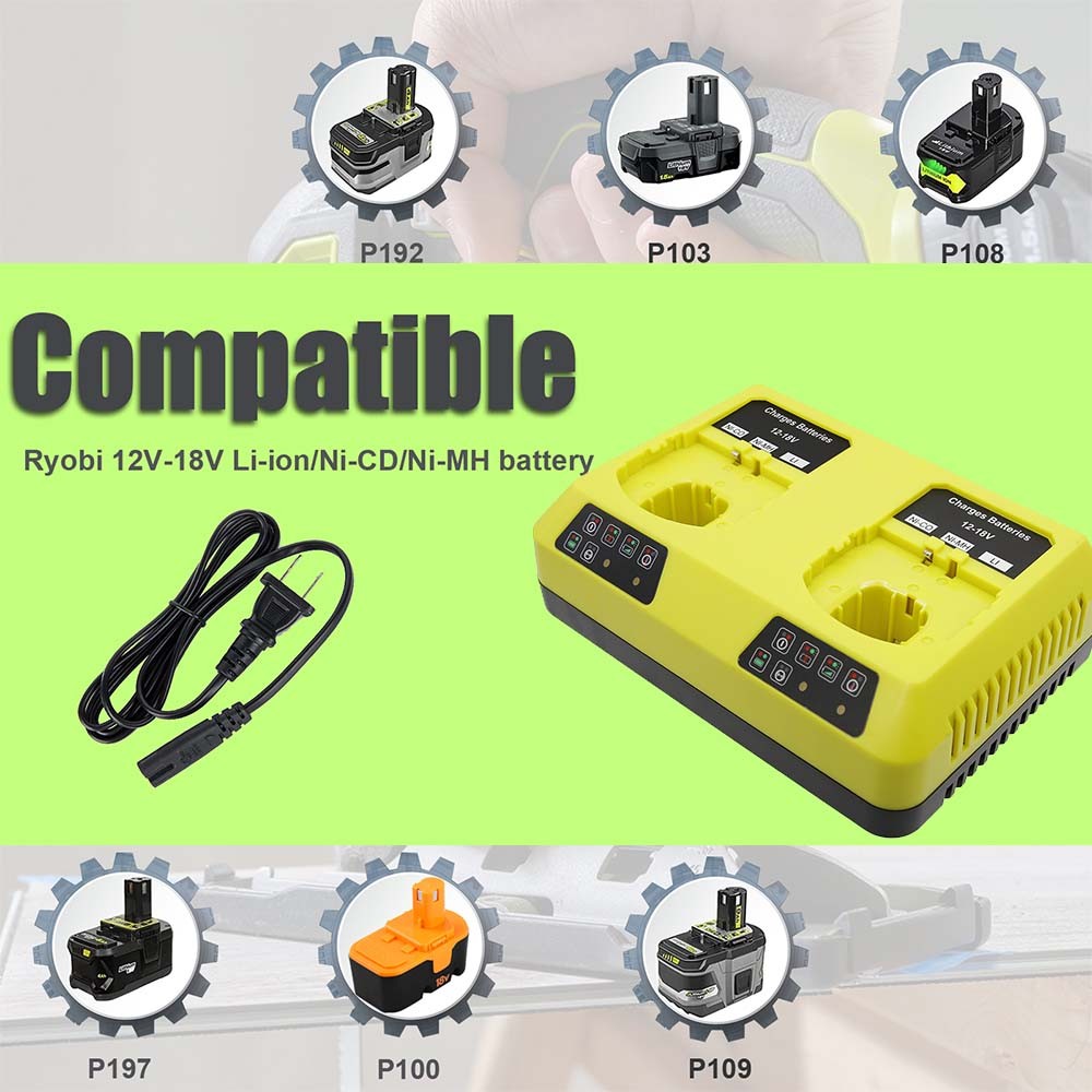 1-PACK P108 Fast Charger For RYOBI 18V One Plus High Capacity Li-ion Battery NEW