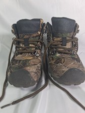 Ozark Trail Outdoor and Equipment Camo Boys Boots Size 13 Lace Up Hiking Hunting