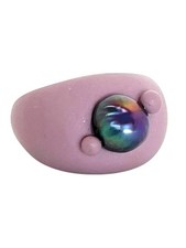  35 FREE SHIPPING NEW NakamuraArt Handmade Clay Ring Baroque Pearl