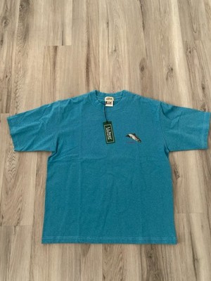 L.L. Bean Japan Edition Spring 1980 Fishing Graphic Blue Cotton T