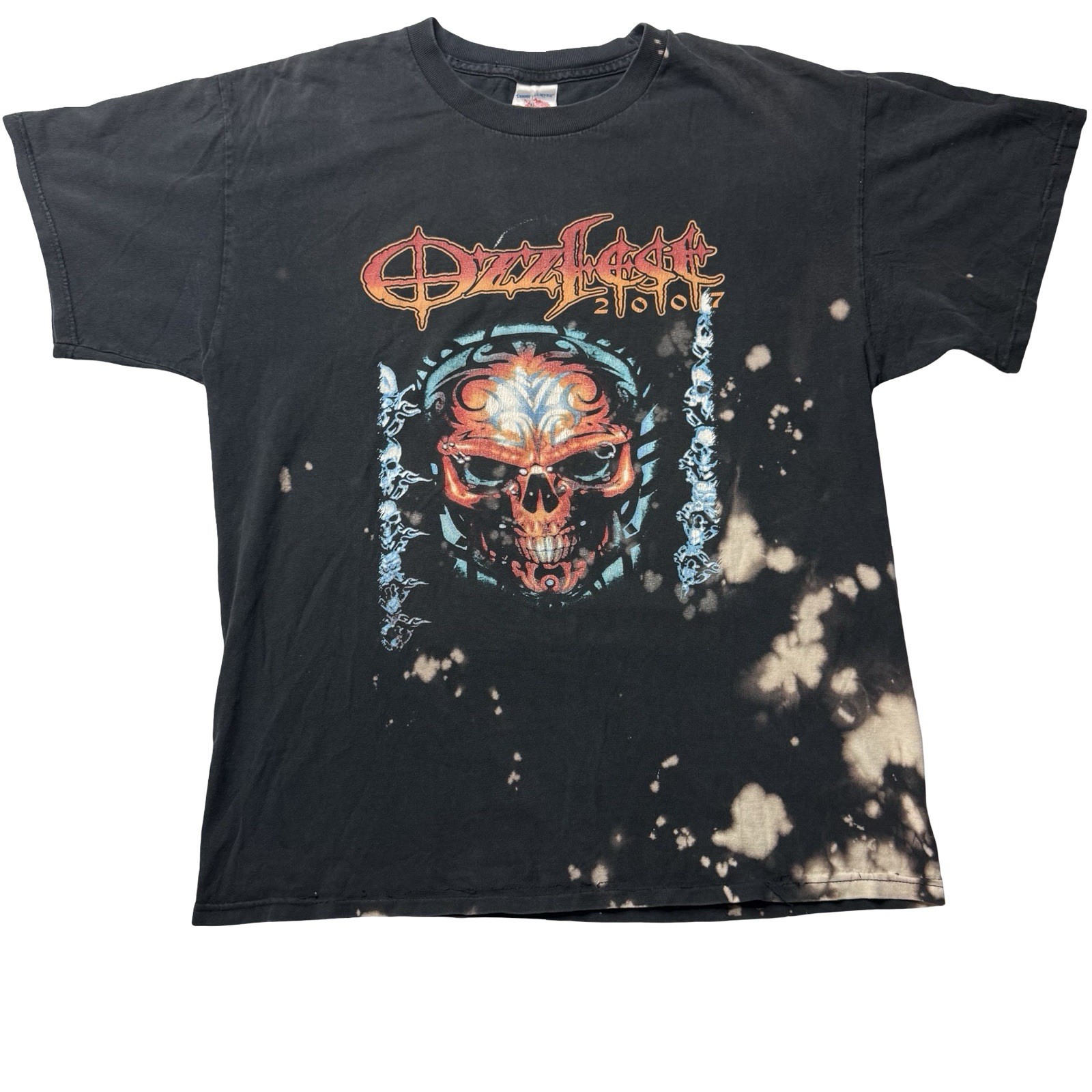 Camiseta Tennessee River 2007 Ozzfest Ozzy Osbourne Tour L Cordero de Dios Lordi