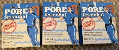 Benefit Pore Fessional Hydrate Primer 3 ml x3 = 9 ml.