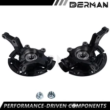 2Pcs Front Wheel Hub Bearing&Steering Knuckle For 2002-2008 Nissan Altima Maxima