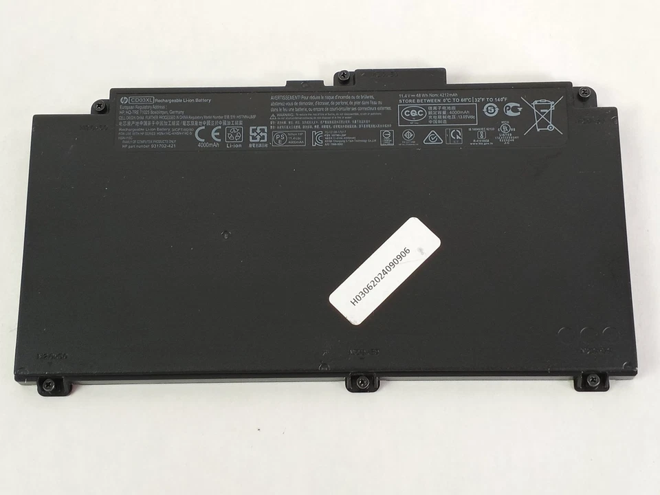 Lote de 5 baterías HP 931702-421 4000mAh 3 celdas para portátil Probook 650 G4/645 G4 Foto 2 de 4