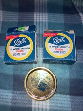 2 Box Of 12 24 Total Ball Wide Mouth Mason Jar Dome Lids Vintage  Unused 