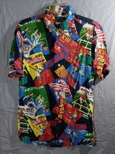 READ Polo Ralph Lauren Chariot of Fire Mens Medium Button Up Shirt Stadium