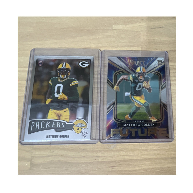 Panini / topps Matthew Golden  Rookie Green Bay Packers NFL Card Lot 2