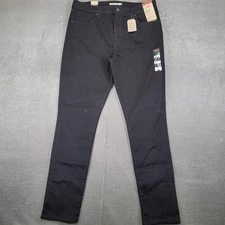Levi's 721 High Rise Skinny Jeans Black Hypersoft Women's Size 34x31 NEW