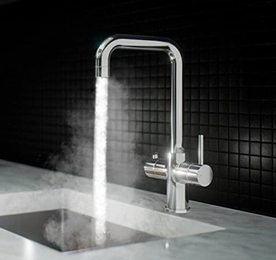Ellsi 3-in-1 Instant kochendes Wasser Küchenarmatur Chrom inkl. Filter & Armaturen