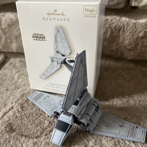 Hallmark Imperial Shuttle Ornament Gray (QXI4171) Star Wars ROTJ *WORKS