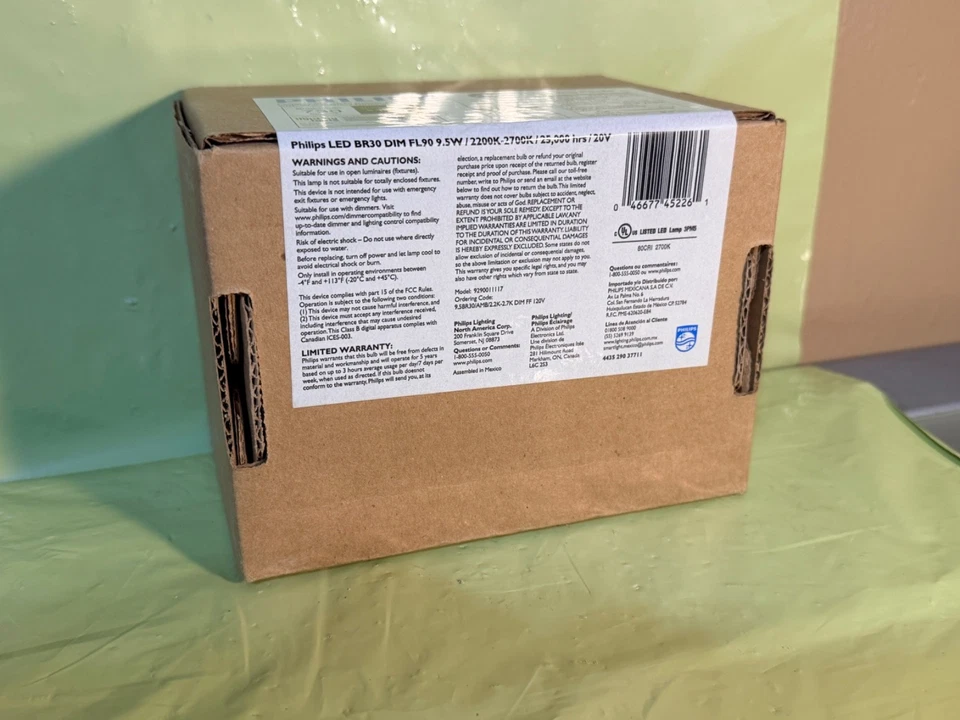 PHILIPS LED WARMGLOW BR30 Dimmable Indoor Flood 1-Pack 9.5W/25000hrs 2700K 730 L - Image 2 of 2