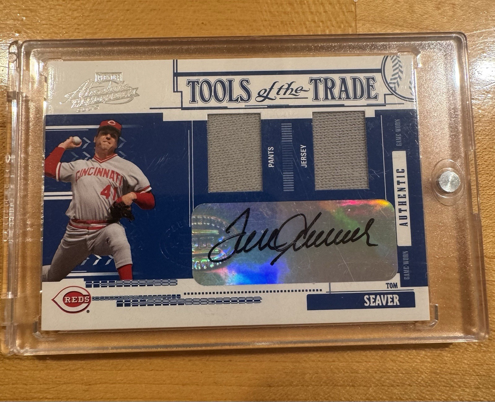 2025 Playoff Absolute Memorabilia Tom Seaver Tools of the Trade Auto/Patch #6/10