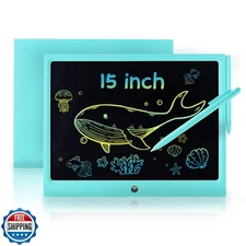 LCD Writing Tablet for Kids, 15 Inch Colorful Electronic Doodle B