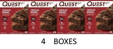 QUEST Chocolate Brownie Protein Bars - 4 Bars in a Box - 4 BOXES