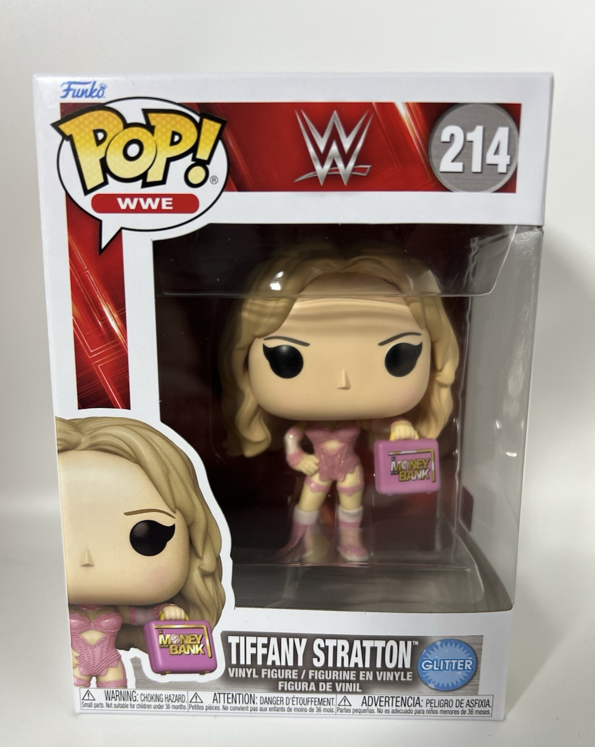 Funko Pop Vinyl WWE Tiffany Stratton 214 Figure Glitter Money in the Bank NEW UK