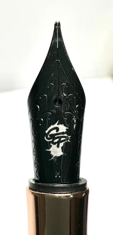 Conklin Endura 木质钢笔乌木玫瑰金装饰和中等笔尖 — 第 3/4 张图片