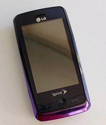 Sprint LG Rumor Touch  Purple Model LN 510 for parts or Repair