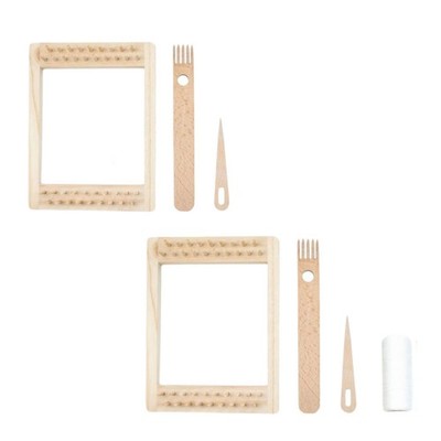 Webstuhl-Set, Basteln zum Selbermachen, Gobelin-Webstuhl, Zubehör, 20 x 14 cm,
