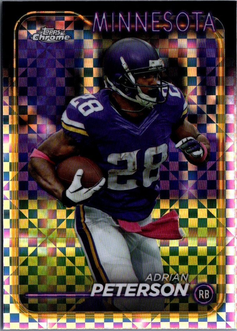 2024 Topps Chrome X-Fractors #113 Adrian Peterson Minnesota