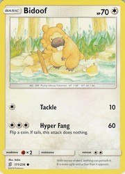 Bidoof 171/236 Common Unified Minds Pokémon TCG