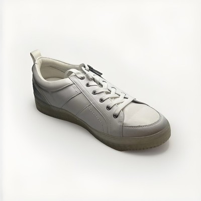 INC International Concepts Men's Zepp Jogger Sneakers Leather White 12M
