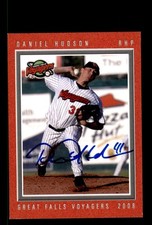 Signed Baseball Card Auto Daniel Hudson 2008 Grandstand Great Falls Voyagers